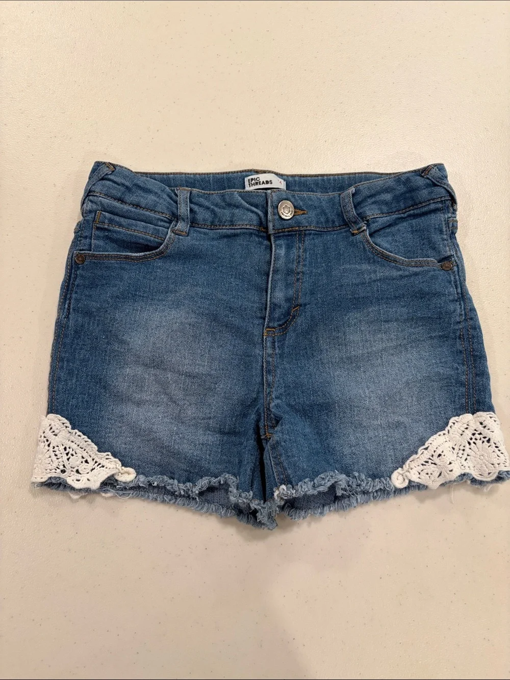 Girls Epic Threads Denim Shorts